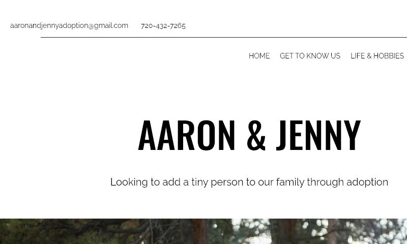 aaronandjennyadopt.com